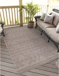 Carpet City Teppich »Santorini«, rechteckig, 5 mm Höhe, 3D-Effekt, für Wohnzimmer, Flur, Küche, Wintergarten, Balkon, Wetterfest & UV-beständig