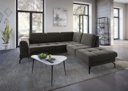 sit&more Ecksofa »Bendigo V«, inklusive Sitztiefenverstellung, Bodenfreiheit 15 cm, wahlweise in 2 unterschiedlichen Fussfarben