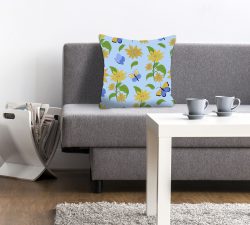 queence Dekokissen »Lova«, (1 St.), mit Schmetterlingen und Blumen