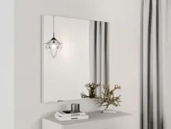 Spiegel quadratisch, viereckig QUITO 76.5x76.5cm kaschmir