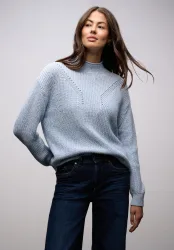 STREET ONE Strickpullover Turtleneck- Kragen mit Rollkante
