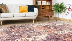 Arte Espina Teppich »Indiana 400«, rechteckig, Vintage-Look, Verstärkung durch Canvasrücken,Fussbodenheizung geeignet