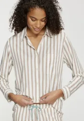 Vivance Dreams by Lascana Pyjamaoberteil 1 Mit durchgehender Knopfleiste