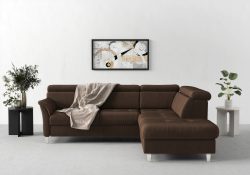 sit&more Ecksofa, inklusive Kopfteilverstellung, wahlweise mit Bettfunktion und Bettkasten