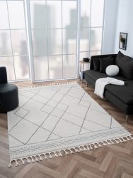 Myflair Möbel & Accessoires Hochflor-Teppich »Moroccan Design Dark«, rechteckig, modern, marokkanisches Design, Rauten Muster, weich durch Hochflor