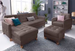 exxpo - sofa fashion Ecksofa, wahlweise mit Bettfunktion