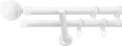 SN DECO GROUP Gardinenstange Ø 19 mm 2 läufig-läufig Fixmass;kürzbar