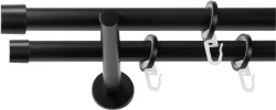 SN DECO GROUP Gardinenstange Ø 19 mm 2 läufig-läufig Fixmass;kürzbar