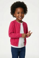 Strickjacke NEELE mit Glitzer in pink