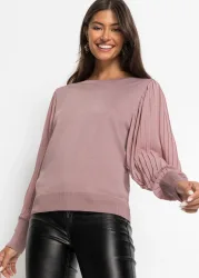 bonprix Feinstrickpullover aus softem Viskose-Mixrosa 32Damen