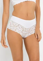 bonprix Maxipanty mit Spitzeweiß 44Damen