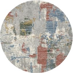 OCI DIE TEPPICHMARKE Teppich »NEW VILLA CITY«, rund, 20 mm Höhe, Vintage Optik, Wohnzimmer