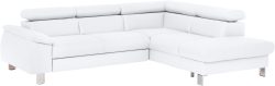 COTTA Ecksofa »Komaris«, inklusive Kopf- bzw. Rückenverstellung, wahlweise Bettfunktion, Bettkasten und RGB-LED-Beleuchtung
