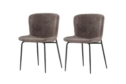 Stuhl 2er-Set Mando Braun B 48 cm - Stuhl 2er-Set