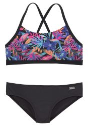 Bench. Bustier-Bikini, mit trendigem Dschungeldruck