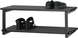 Spinder Design Schuhregal Hesta Schwarz Stahl 71 cm 26 cm - Schuhregal