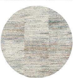 OCI DIE TEPPICHMARKE Teppich »NEW VILLA LINES«, rund, 20 mm Höhe, moderne melierte Farben, Vintage Look, Wohnzimmer
