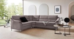 Places of Style Ecksofa »Cardoso«, mit Trapezecke für mehr Sitzkomfort, wahlweise auch mit Bettfunktion und Schublade und Relaxfunktion