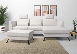 sit&more Ecksofa, inklusive Sitztiefenverstellung, wahlweise mit Bettfunktion, 15cm hoch
