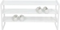 Spinder Design Schuhregal Hesta Weiss Stahl 100 cm 48.5 cm - Schuhregal