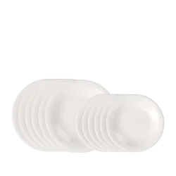 like. by Villeroy & Boch - Teller-Set 12 Stück. EC Essential, One Size, Weiss