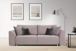 INOSIGN 3-Sitzer »Beatrice«, wahlweise auch mit Bettfunktion und Bettkasten (Tiefe 110cm ist MIT Bettfunktion)