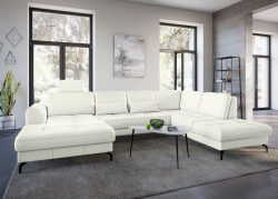 sit&more Wohnlandschaft »Bendigo V«, inklusive Sitztiefenverstellung, Bodenfreiheit 12 cm, wahlweise in 2 unterschiedlichen Fussfarben