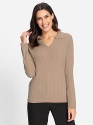 Inspirationen Polokragenpullover »Polopullover«