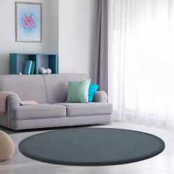 Paco Home Teppich »Tatami 475«, rund, Kurzflor, Uni Farben, mit Memory Foam, waschbar
