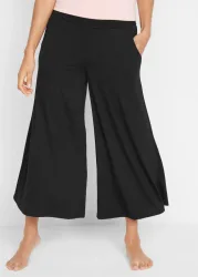 bonprix Loungewear Culotte mit weitem Beinschwarz 36Damen