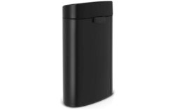 Brabantia-Touch Bin Mülleimer 40L, Matt Black