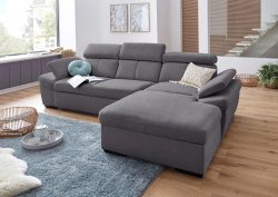 exxpo - sofa fashion Ecksofa, inklusive Kopfteil- und Armteilverstellung, wahlweise mit Bettfunktion