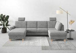 Home affaire Wohnlandschaft »Summer«, mit oder ohne Bettfunktion und Bettkasten, Cord-Bezug