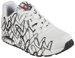 Skechers Wedgesneaker »UNO-SPREAD THE LOVE«, mit auffälligem Graffiti-Print