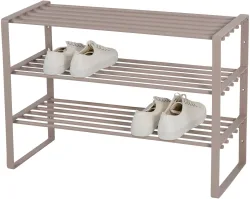 Spinder Design Schuhregal Hesta Braun Stahl 70 cm 48.5 cm - Farbe: taupe - Schuhregal