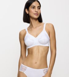 Triumph Bügelloser BH »Doreen + Cotton 01 N«, (1 tlg.), Cup B-E, ungepolsterte Cups, Lochstickerei