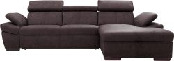 exxpo - sofa fashion Ecksofa, inklusive Kopfteil- und Armteilverstellung, wahlweise mit Bettfunktion