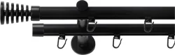 SN DECO GROUP Gardinenstange Ø 19 mm 2 läufig-läufig Fixmass;kürzbar