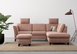 Home affaire Ecksofa »Trelleborg«, wahlweise mit Bettfunktion und Bettkasten, inkl. Federkern-Polsterung