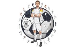 Puzzle »Iconic Kai Havertz (Deutsche Nationalmanschaft)« Holzart: Birke (Herkunftsland: China)