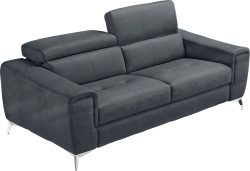 Egoitaliano Schlafsofa »Francine«, mit Bettfunktion, Kopfteil manuell verstellbar, mit Metallfüssen
