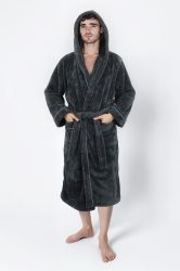my home Unisex-Bademantel »»Lillou««, (1 St.), weiche und kuschelige Qualität, für Damen und Herren, XS-3XL
