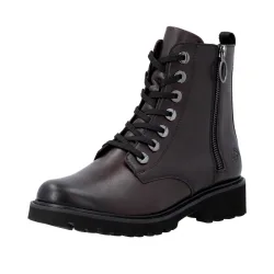 Remonte, Remonte Schnürstiefelette Blockabsatz, Stiefelette, Schnürboots, im modischen Used Look