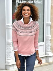 Inspirationen Pullover mit Norwegermuster