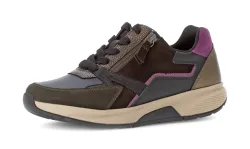 rollingsoft Keilsneaker, Schnürer, Halbschuh, Freizeitschuh mit zusätzlichem Reissverschluss