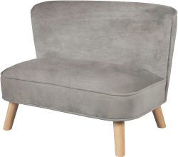 roba  Kindersofa Samt, grau