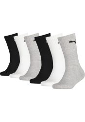 PUMA Socken »JUNIOR CREW SOCK 6P ECOM«, (6 Paar), gepolsterte Sohle für zusätzlichen Komfort