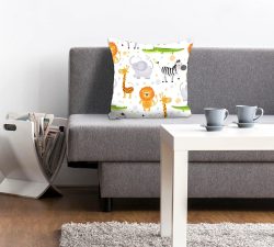 queence Dekokissen »Sandy«, (1 St.), für Kinder mit Giraffe, Zebra und Elefant