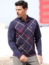 Marco Donati Poloshirt »Langarm-Poloshirt«, (1 tlg.)