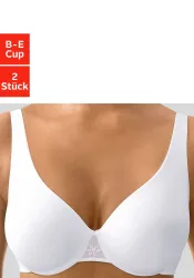 Nuance by Lascana T-Shirt-BH Packung, mit Bügel & nahtlosen Cups ? auch ideal für grosse Grössen